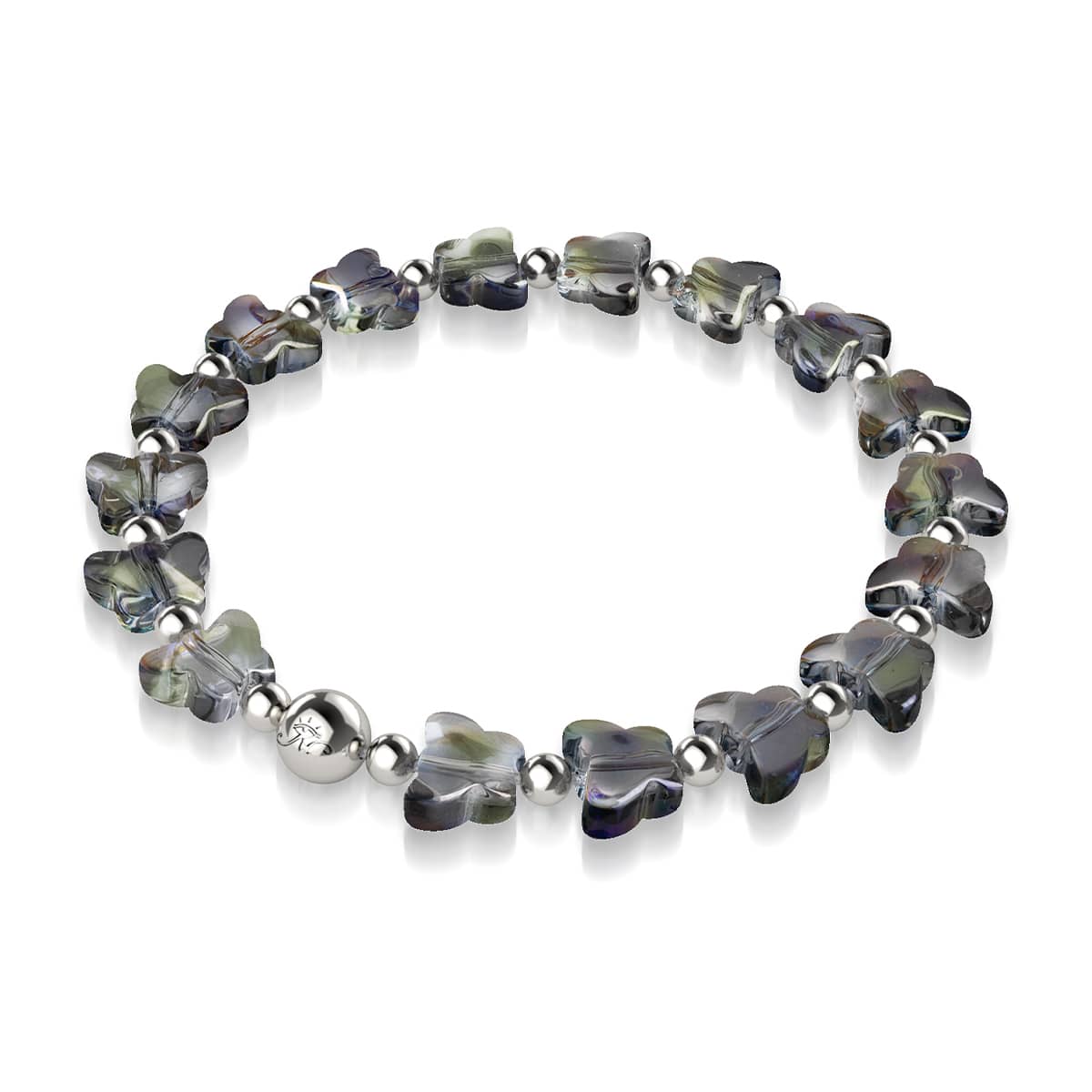 Olive Monarch | Silber | Schmetterlingsarmband